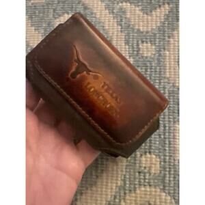 Vintage Genuine Leather University of Texas Longhorns PagerCell Holder Belt Clip